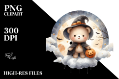 Digital Painting Bear on a Cloud PNG Product Image 2