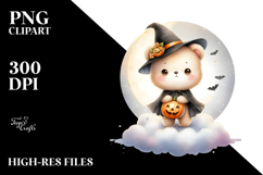 Digital Painting Bear on a Cloud PNG Product Image 2