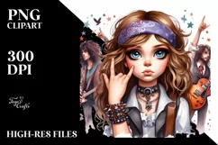 Brittany Rock Star Watercolor Clipart Product Image 3