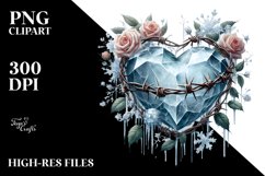 Icy Heart PNG Product Image 2