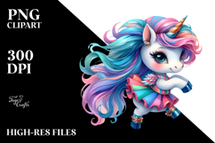 Cute Unicorn Dancing PNG Product Image 2