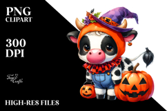 Vibrant Baby Cow Halloween Costume | Clipart Product Image 2