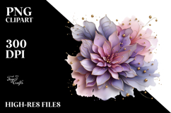 Abstract Lilac Glossy Material PNG Product Image 2