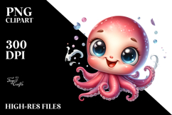 cute Octopus Rocker Look PNG Product Image 2