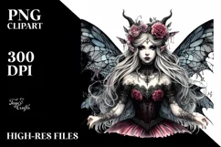 Detailed Gothic Fairy PNG Product Image 1