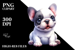 Cute Baby French Bulldog PNG Product Image 2