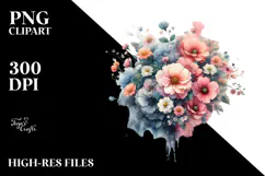 Flower Painting PNG Product Image 2