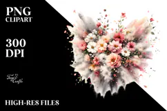 Flower Painting PNG Product Image 2