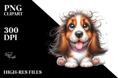 Cute Basset Hound with Big Eyes PNG Product Image 2