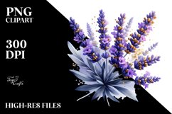 Shiny Lavender Golden Watercolor Splash | Clipart Product Image 3