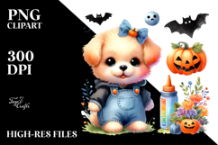 Watercolor Cute Baby Dog | Sublimation | Clipart Product Image 2