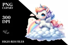 Cute Baby Dancing Unicorn | Sublimation | Clipart Product Image 3