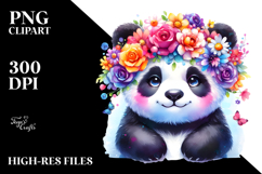 Vibrant Flower Crown Clipart | Summer Product Image 2