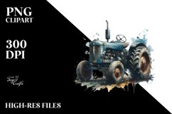 Vintage Dirty Tractor PNG Product Image 3