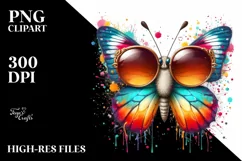 Colorful Butterfly with Vibrant Artistic Style | Sublimation Product Image 1