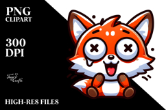 Cute Fox, Transparent PNG Product Image 2