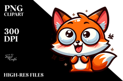 Cute Fox, Transparent PNG Product Image 2