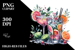 Creative Cocktail View from Back PNG Product Image 2
