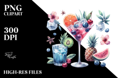 Creative Cocktail View from Back PNG Product Image 2
