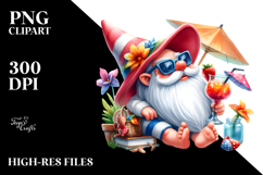 Whimsical Gnome Drinking Cocktail PNG Product Image 2