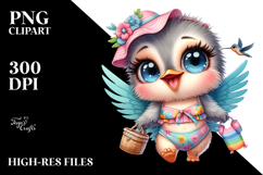 Singer Hummingbird with Goofy Smile, PNG Product Image 2