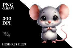 Funny Baby Mouse Standing | Sublimation | Clipart Product Image 2