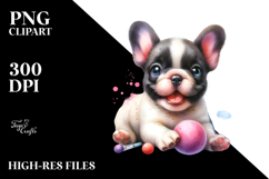 Baby French Bulldog with Big Eyes, Transparent PNG Product Image 2