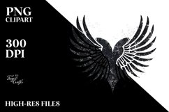 Distressed Heart Wings PNG Product Image 2