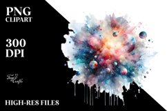 Abstract Cosmos Splash Clipart Product Image 3