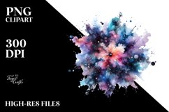 Abstract Cosmos Splash Clipart Product Image 1