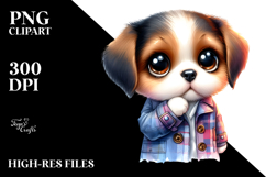 Expressive Puppy Standing Up | Summer Clipart Product Image 2