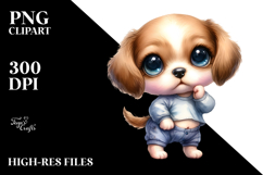 Expressive Puppy Standing Up | Summer Clipart Product Image 2