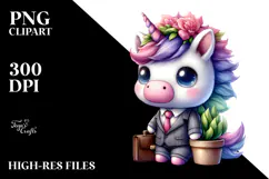 Cute Business Man Baby Unicorn | Sublimation Product Image 2