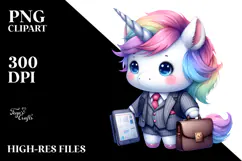 Cute Business Man Baby Unicorn | Sublimation Product Image 2