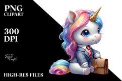 Cute Business Man Baby Unicorn | Sublimation Product Image 3