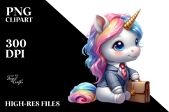 Cute Business Man Baby Unicorn | Sublimation Product Image 2