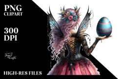Gothic Fairy with Easter Egg, Creative View from Back Product Image 2