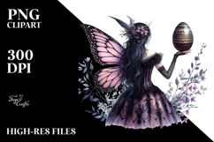 Creative Golden Fairy with Easter Egg PNG Product Image 2