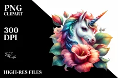 Baby Unicorn Flower, Transparent PNG Product Image 1