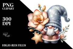 Gnome with Pansy Hat PNG Product Image 2