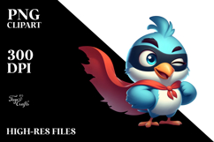 Bird with Sarcastic Side-eye, Centered PNG Product Image 2