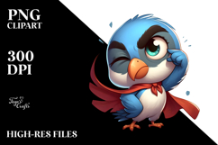 Bird with Sarcastic Side-eye, Centered PNG Product Image 2