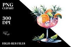 Creative Cocktail View from Back PNG Product Image 2