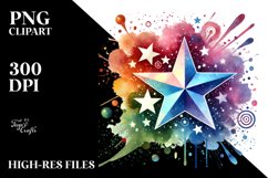 Star Watercolor PNG Product Image 2