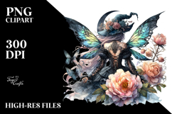 Gothic Fairy on Star PNG Product Image 2
