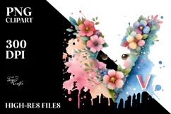 Cute Flower Painting PNG Product Image 2