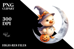 Digital Baby Duck in Halloween Costume, Transparent PNG Product Image 2
