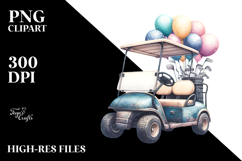 Vintage Dirty Golf Cart with Balloons, 20 oz Tumbler Product Image 2