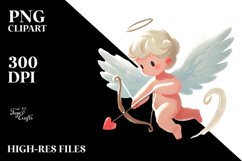 Paint Brush Style Cupid PNG Product Image 2