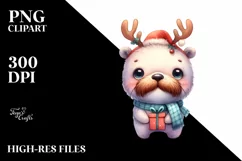 Baby Walrus with Winter Fun, High-res PNG Product Image 3